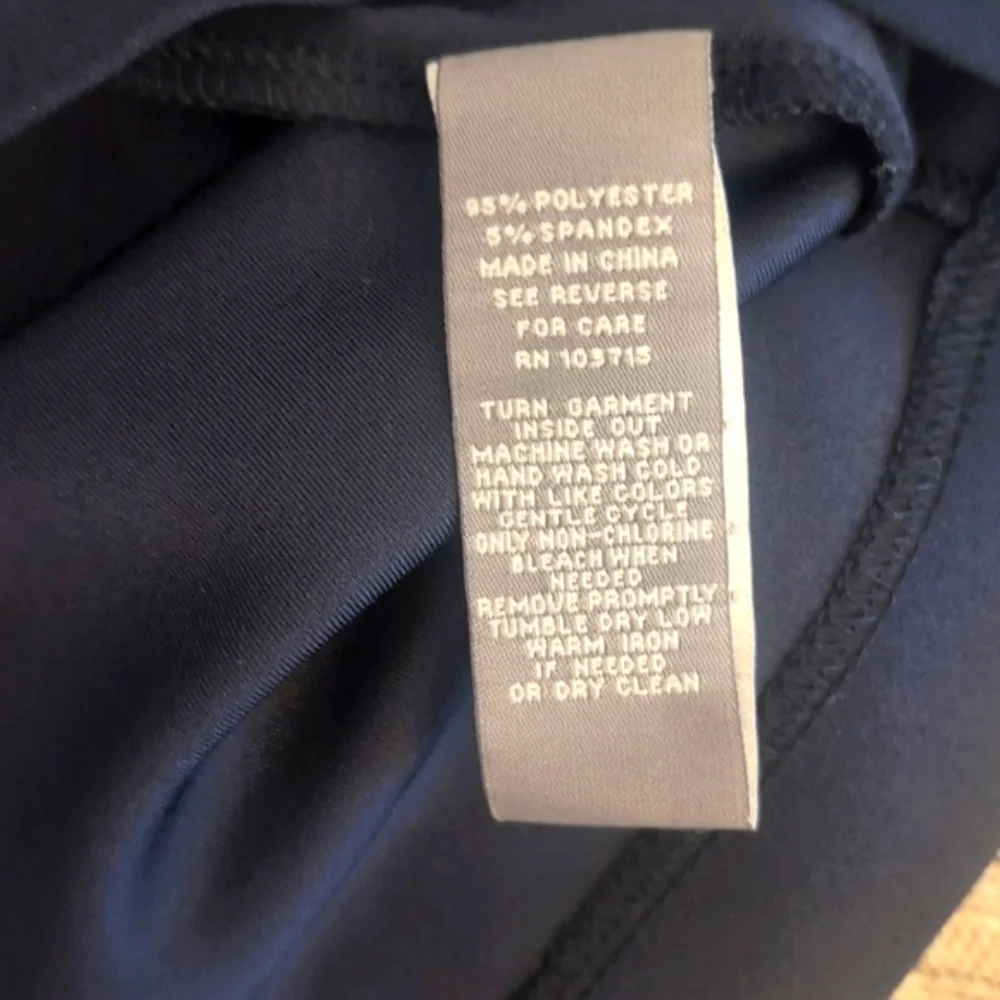 Sharagano Deep Navy Dress Size 10 New with Tags